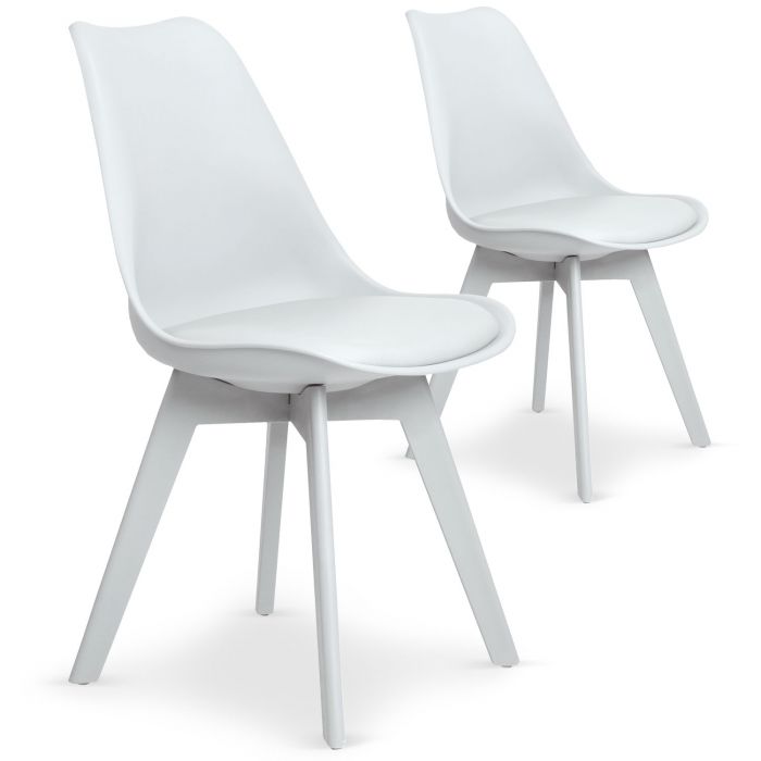 Set Di 2 Sedie Juno Bianche